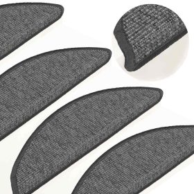  15 db bézs-szürke öntapadó lépcsőszőnyeg 56x17x3 cm