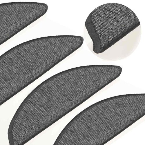  15 db bézs-szürke öntapadó lépcsőszőnyeg 56x17x3 cm