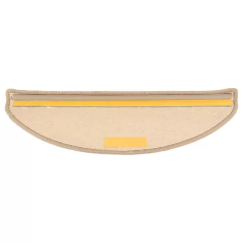  15 db sötét bézs színű öntapadó lépcsőszőnyeg 65x21x4 cm