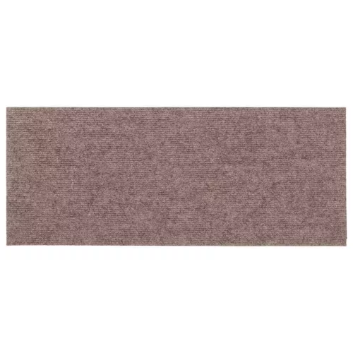  15 db öntapadós lépcsőszőnyeg 60 x 25 cm világosbarna téglalap alakú