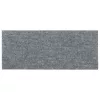  15 db öntapadós lépcsőszőnyeg, 60 x 25 cm, világosszürke, téglalap alakú