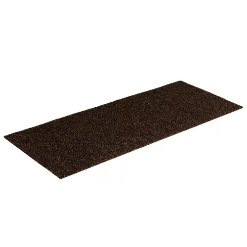  15 db öntapadós lépcsőszőnyeg, 60 x 25 cm, barna, téglalap alakú