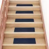  15 db öntapadós lépcsőszőnyeg, 60 x 25 cm, sötétkék, téglalap alakú