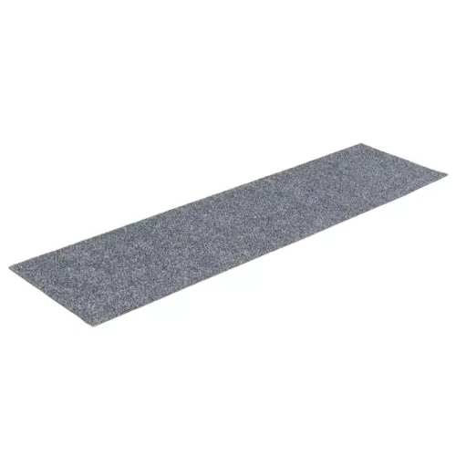  15 db öntapadós lépcsőszőnyeg, 76 x 20 cm, világosszürke, téglalap alakú