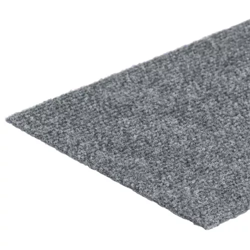  15 db öntapadós lépcsőszőnyeg, 76 x 20 cm, világosszürke, téglalap alakú