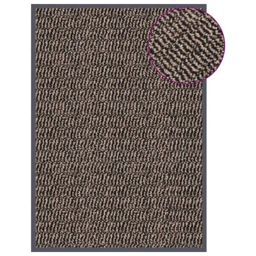  sötétbarna tűzött lábtörlő 40x60 cm