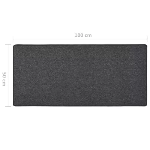  antracitszürke futószőnyeg 50 x 100 cm