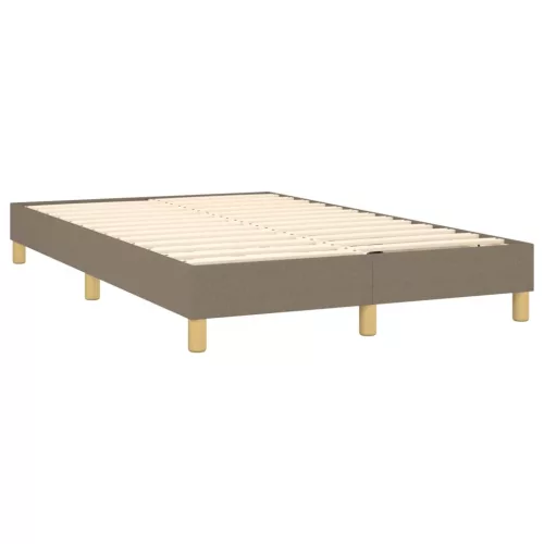  tópszínű szövet rugós és LED-es ágy matraccal 120x190cm
