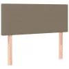  tópszínű szövet rugós és LED-es ágy matraccal 120x190cm