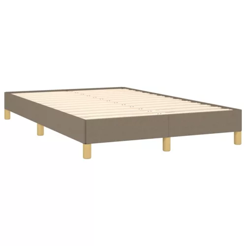  tópszínű szövet rugós és LED-es ágy matraccal 120x190cm