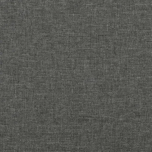  sötétszürke szövet rugós és LED-es ágy matraccal 120x190 cm