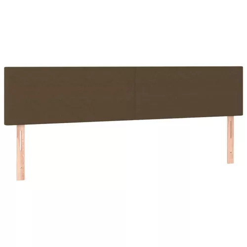  barna szövet rugós és LED-es ágy matraccal 120x190 cm