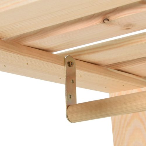  tömör fenyőfa ruhatartó állvány 110 x 38 x 170 cm