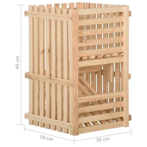  tömör fenyőfa burgonyás láda 50 x 50 x 80 cm