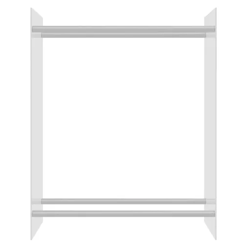  átlátszó edzett üveg tűzifatároló 80 x 35 x 100 cm