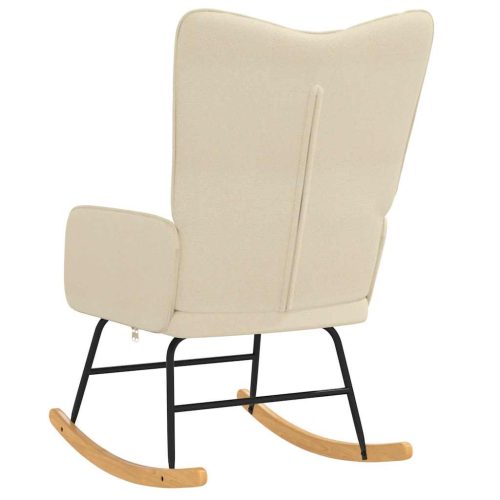  krémszínű szövet hintaszék