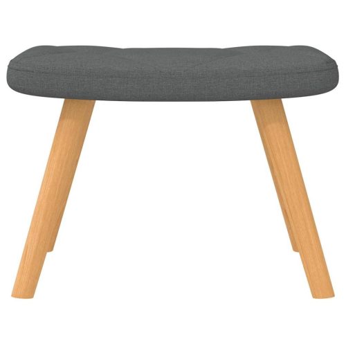  sötétszürke szövet hintaszék lábtartóval