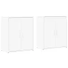  2 db fehér szerelt fa tálalószekrény 60 x 31 x 70 cm