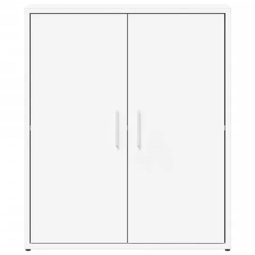  2 db fehér szerelt fa tálalószekrény 60 x 31 x 70 cm