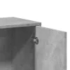  2 db betonszürke szerelt fa tálalószekrény 60 x 31 x 70 cm
