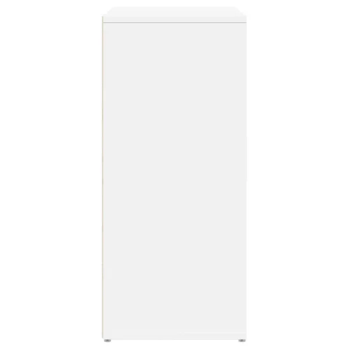  2 db fehér szerelt fa tálalószekrény 60 x 31 x 70 cm