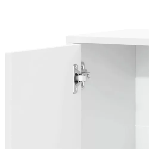  2 db fehér szerelt fa tálalószekrény 60 x 31 x 70 cm