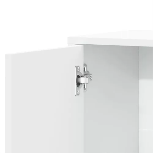  2 db fehér szerelt fa tálalószekrény 60 x 31 x 70 cm