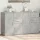  2 db betonszürke szerelt fa tálalószekrény 60 x 31 x 70 cm