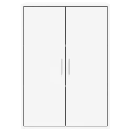  2 db fehér szerelt fa tálalószekrény 60 x 31 x 84 cm