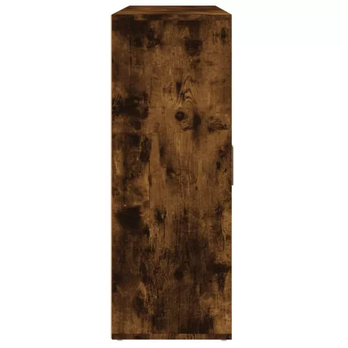  3 db füstös tölgy színű szerelt fa tálalószekrény 60x31x84 cm