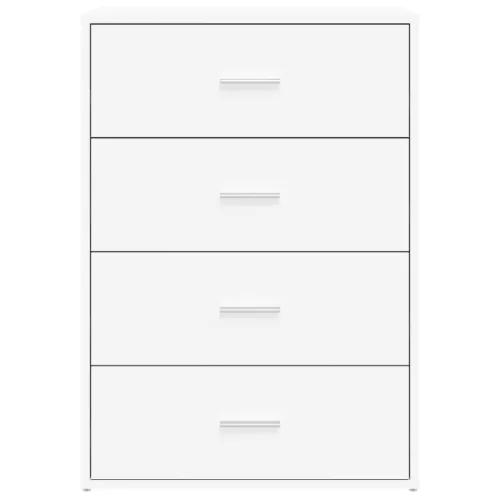  2 db fehér szerelt fa tálalószekrény 60 x 31 x 84 cm