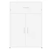  2 db fehér szerelt fa tálalószekrény 60 x 30 x 84 cm