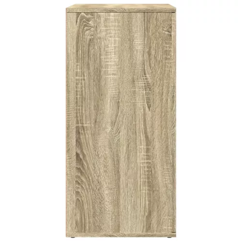  2 db sonoma tölgy színű szerelt fa tálalóasztal 79 x 38 x 80 cm