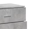  3 db betonszürke szerelt fa tálalószekrény