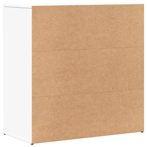  2 db fehér szerelt fa tálalószekrény 79 x 38 x 80 cm