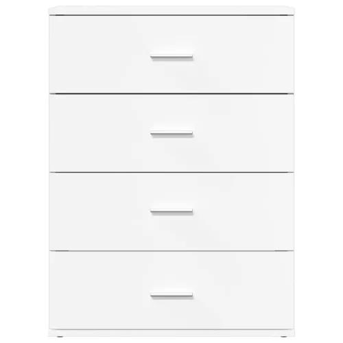  2 db fehér szerelt fa tálalószekrény 60 x 39 x 80 cm