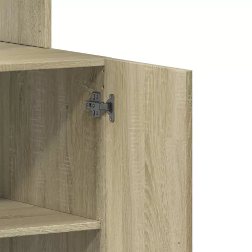  sonoma tölgy színű szerelt fa konyhaszekrény 60 x 50 x 180 cm