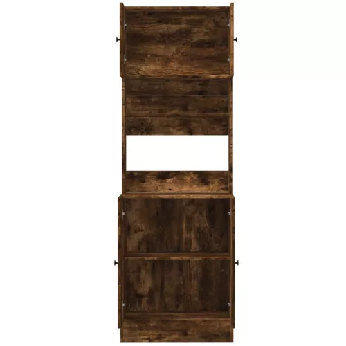  füstös tölgy színű szerelt fa konyhaszekrény 60 x 50 x 180 cm