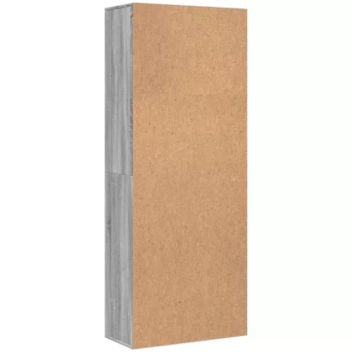  szürke sonoma színű szerelt fa magasszekrény 70 x 35 x 180