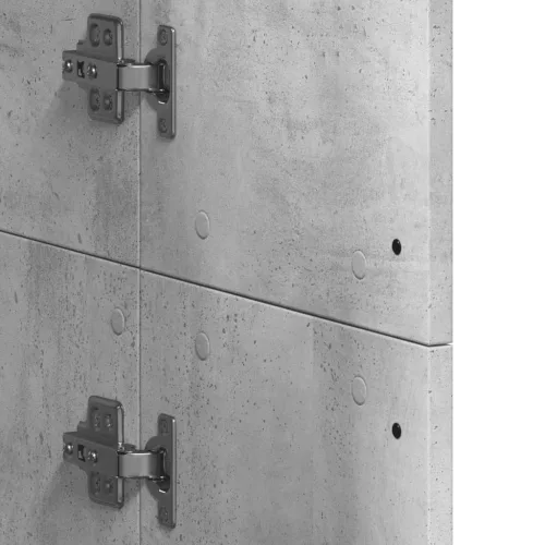  betonszürke szerelt fa magasszekrény 60 x 35 x 180 cm