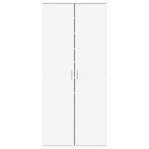  fehér szerelt fa cipősszekrény 80 x 39 x 178 cm