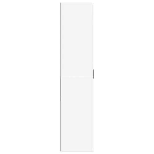  fehér szerelt fa cipősszekrény 80 x 39 x 178 cm