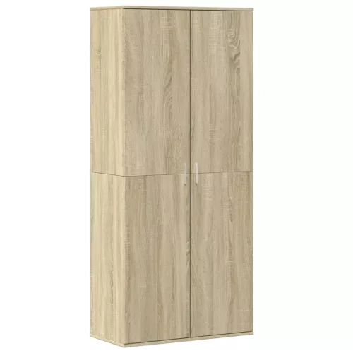  sonoma tölgy színű szerelt fa cipősszekrény 80 x 39 x 178 cm