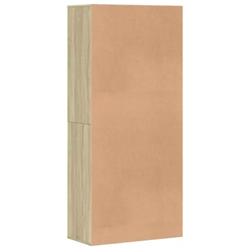  sonoma tölgy színű szerelt fa cipősszekrény 80 x 39 x 178 cm