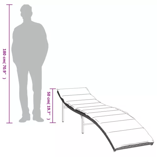  2 db világosszürke polyrattan napozóágy párnával