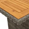  9 részes szürke polyrattan kerti étkezőgarnitúra párnával