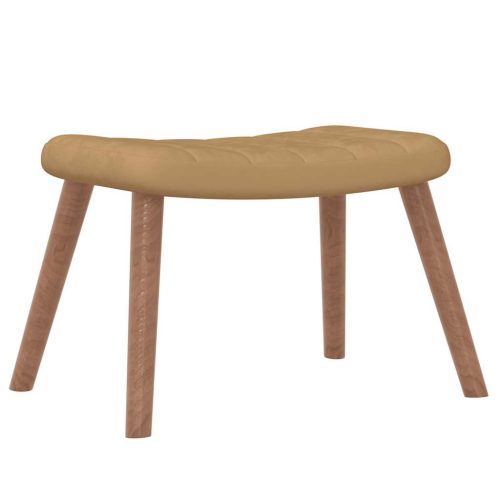  barna bársony hintaszék lábtartóval