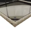  7 részes szürke polyrattan kerti étkezőgarnitúra párnával