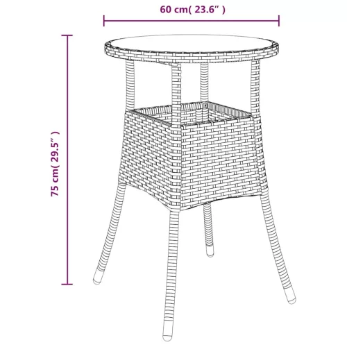  5részes szürke polyrattan/akácfa kerti étkezőgarnitúra párnával