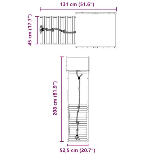  impregnált fenyőfa kültéri játszószett